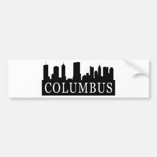 Columbus-Skyline Autoaufkleber
