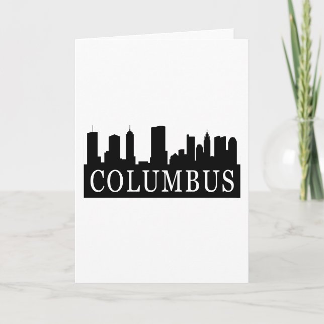 Columbus-Skyline Karte (Vorderseite)