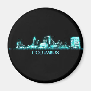 Columbus Skyline Magnet