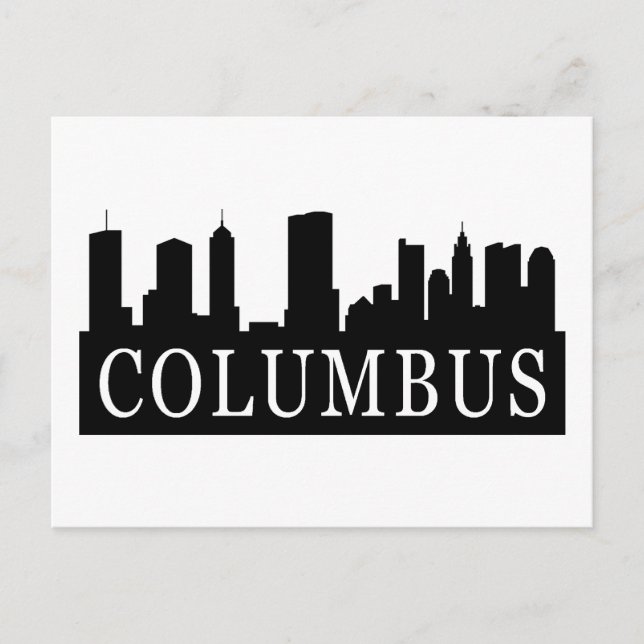 Columbus Skyline Postkarte (Vorderseite)