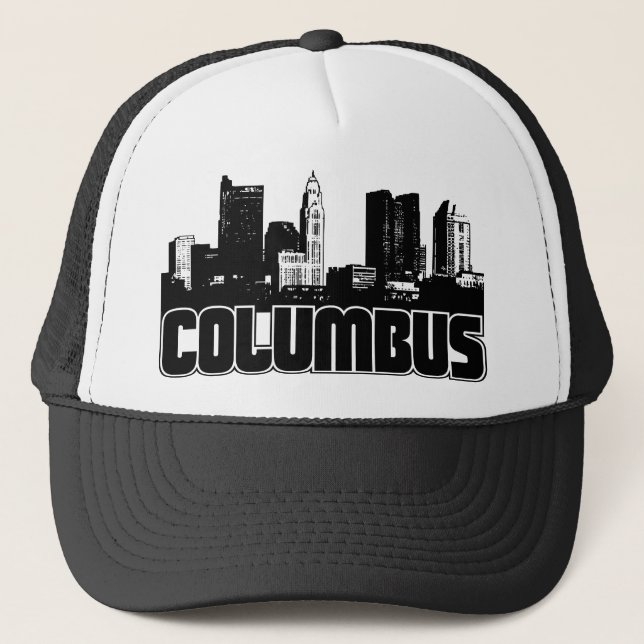 Columbus-Skyline Truckerkappe (Vorderseite)