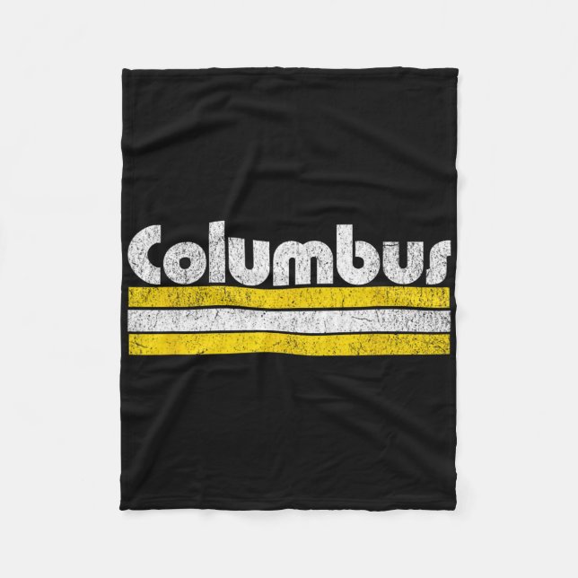 Columbus Soccer Vintage City  Fleecedecke (Vorderseite)
