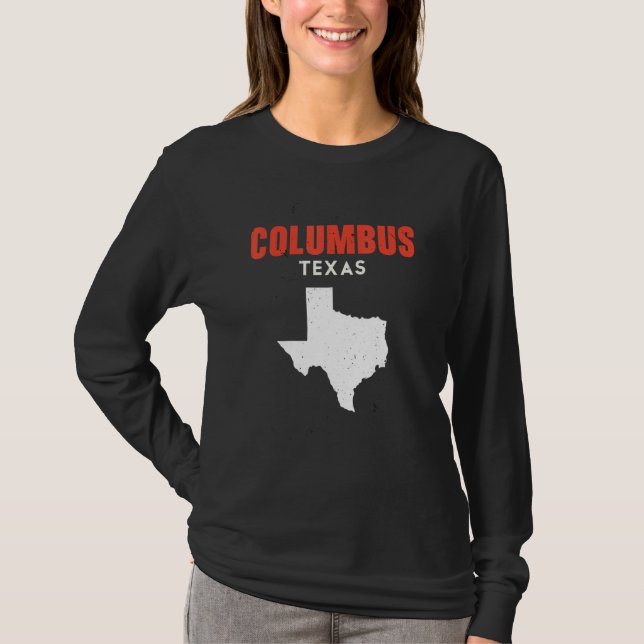 Columbus Texas USA State America Travel Texas T-Shirt (Vorderseite)