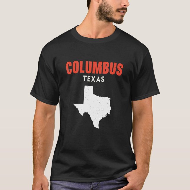 Columbus Texas USA State America Travel Texas T-Shirt (Vorderseite)