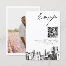 Columbus Wedding Modern UAWG QR Code Begleitkarte