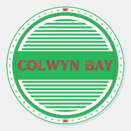 Colwyn Bay City Pride Emblem – Walisische Identitä Runder Aufkleber