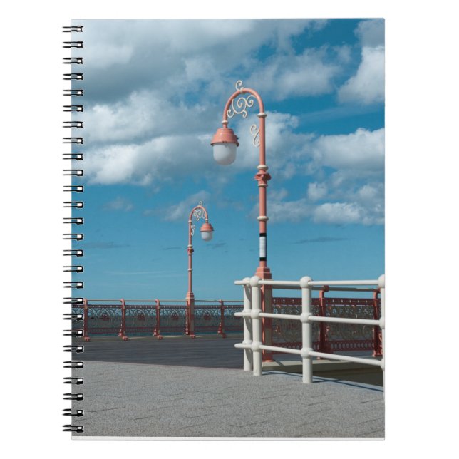 Colwyn Bay Pier Lamps Notizblock (Vorderseite)