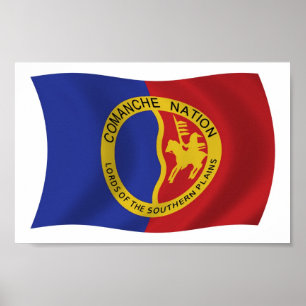Comanche Nation Flag Poster Druck