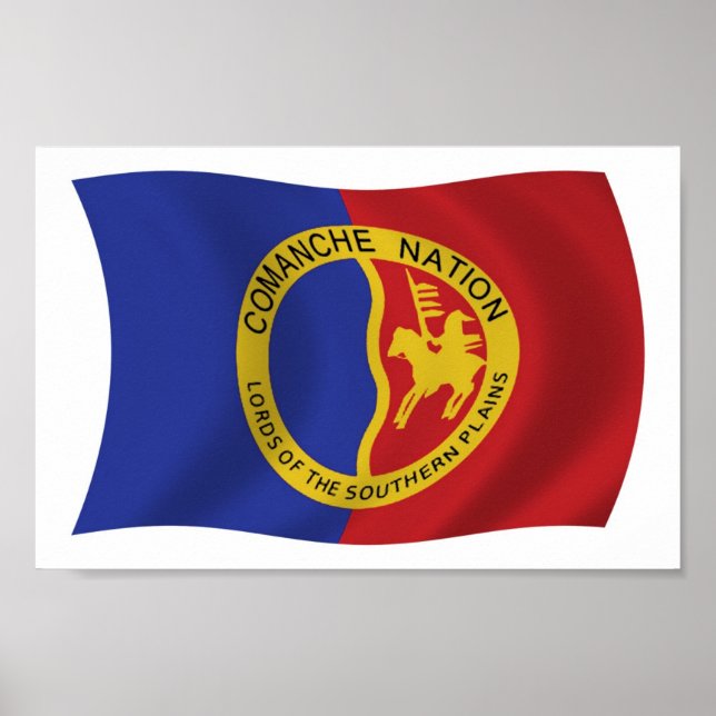 Comanche Nation Flag Poster Print (Vorne)