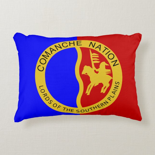 Comanche Nation Flag Zierkissen (Vorderseite)