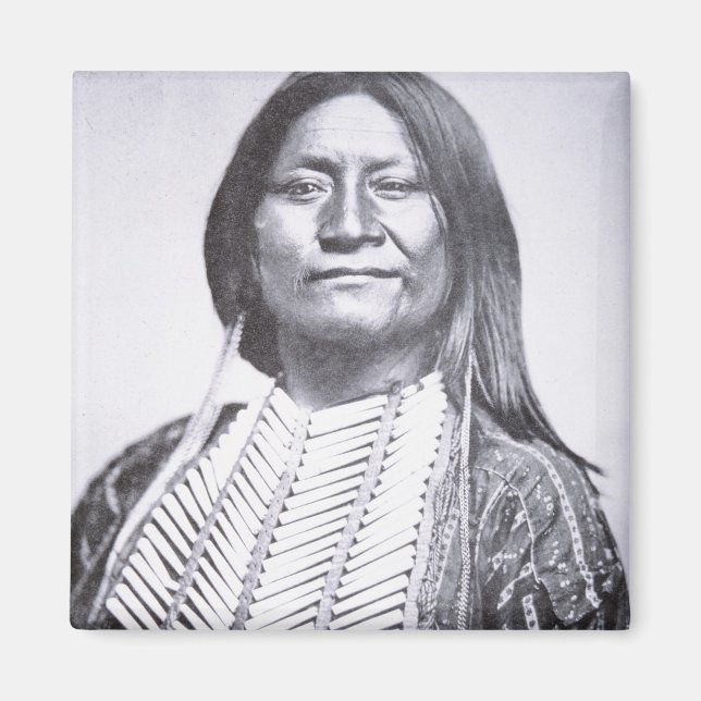 Comanche Tribesman, 1872 (b/w Foto) Magnet (Vorne)