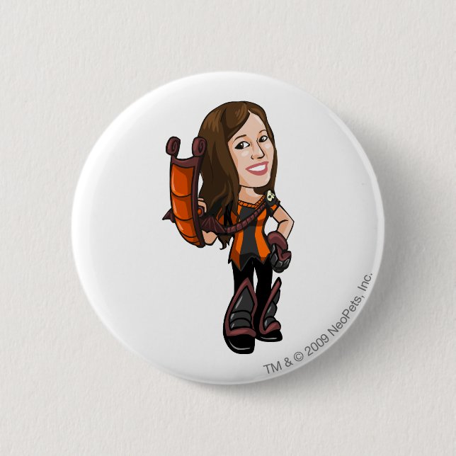 Comastar Spuk Holz-Personal-Spieler Button (Vorderseite)