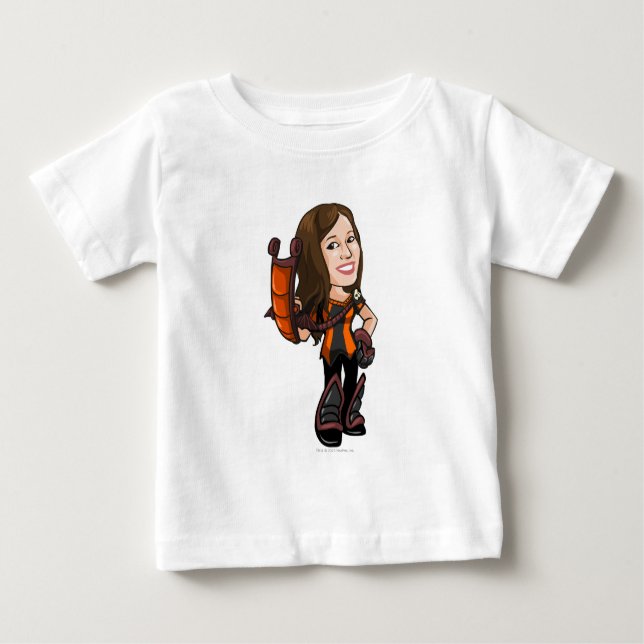 Comastar Spuk Woods Staff Player Baby T-shirt (Vorderseite)