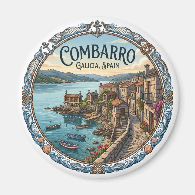 Combarro Poio Spanien Magnet (Vorne)