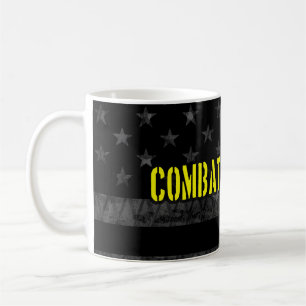 Combat Engineer Subdued American Flag Kaffeetasse