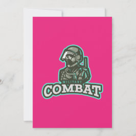 Combat Esports Emblem | Digital Warrior Logo Einladung