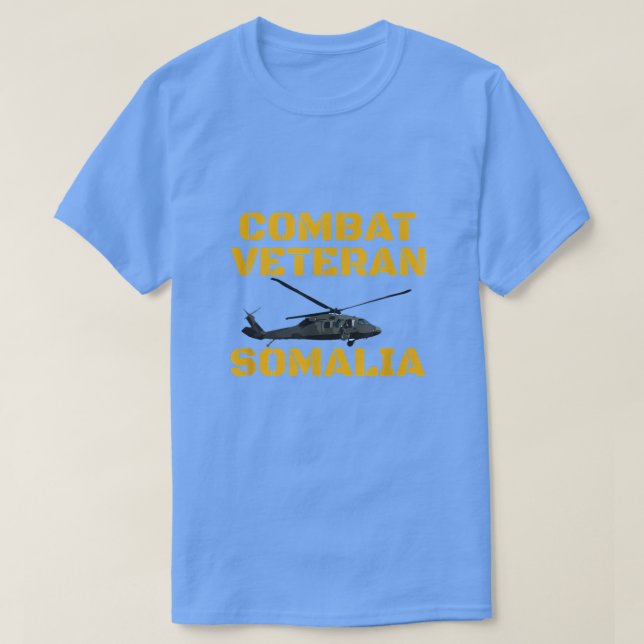 Combat Veteran Mogadishu Somalia Operation Restore T-Shirt (Design vorne)