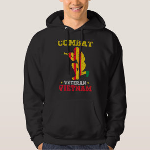 Combat Veteran Vietnam Remüde Patriotic Hoodie