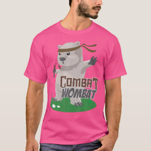 Combat Wombat Funny Karate Wombat Kampfkunst T-Shirt
