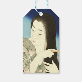 Combing ihre Haare (schöne asiatische Frau) (Koton Geschenkanhänger