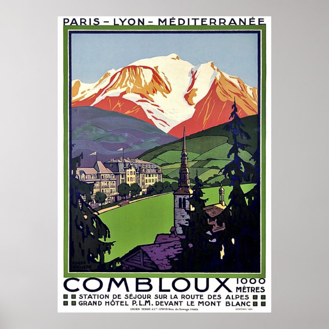 Combloux auf Sommer, Frankreich, Jahrtausendreise Poster (Vorne)