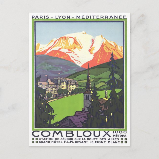 Combloux Frankreich Postkarte (Vorderseite)