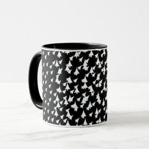 Combo für Schwarz-weiße Bäume Tasse