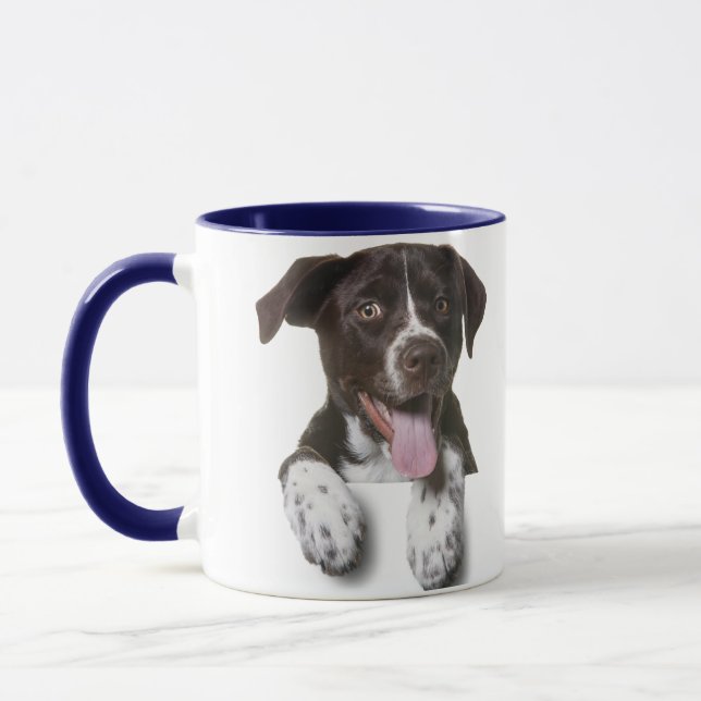 Combo-Kaffee-Tasse, Hund-Foto Tasse (Links)