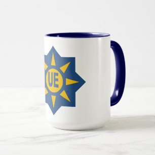 Combo mug 444 g weiß/ Meerblau EU Tasse
