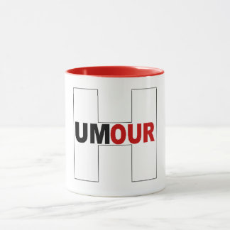 Combo mug rouge HUMOUR Tasse