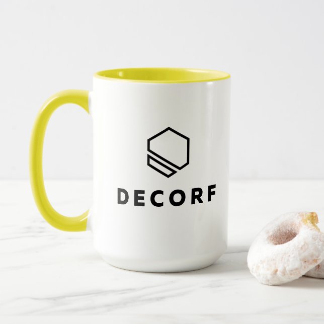 Combo-Tasse - 15 oz, gelb Tasse (Mit Donut)