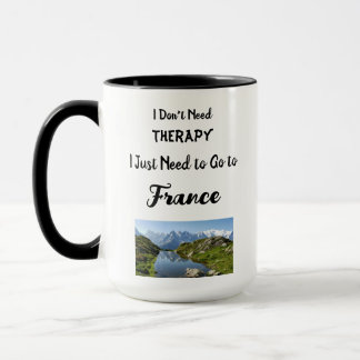 Combo-Tasse, 15 oz I brauche keine Therapie Tasse