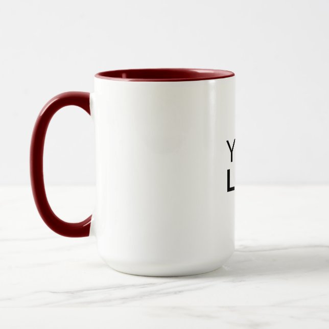 Combo-Tasse - 15 oz, rot Tasse (Links)