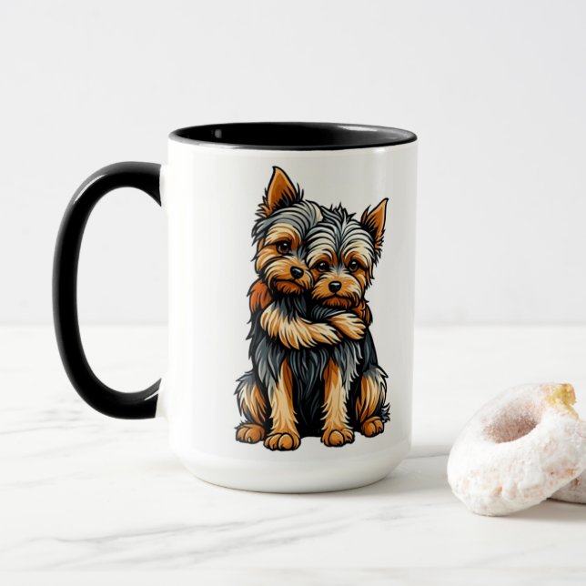 Combo-Tasse, 15 oz Tasse (Mit Donut)