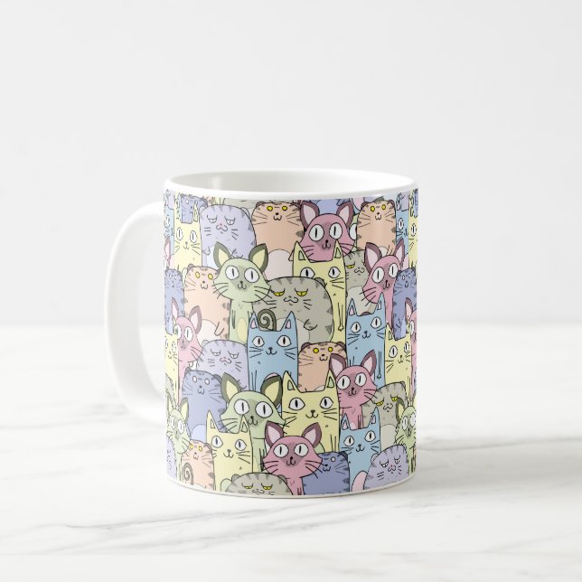 Combo Tasse - Crazy Cat Lady (Vorderseite Links)