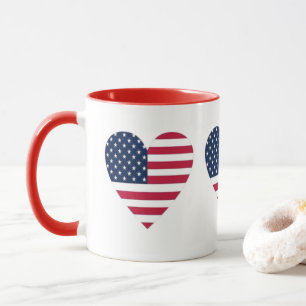 Combo-Tasse der amerikanischen Flagge Tasse
