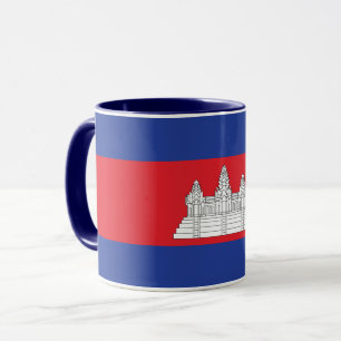 Combo-Tasse der kambodschanischen Flagge Tasse