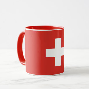 Combo-Tasse der Schweizer Flagge Tasse
