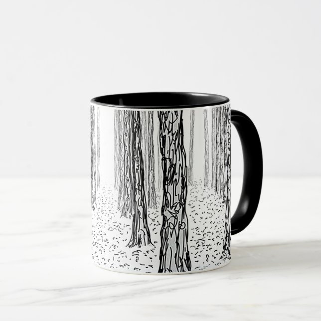 Combo-Tasse "Der Wald" Tasse (VorderseiteRechts)