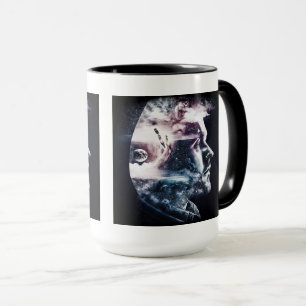 Combo-Tasse des Doppelexposure Man, 15 oz Tasse