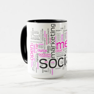 Combo-Tasse des Social Media-Marketings Tasse