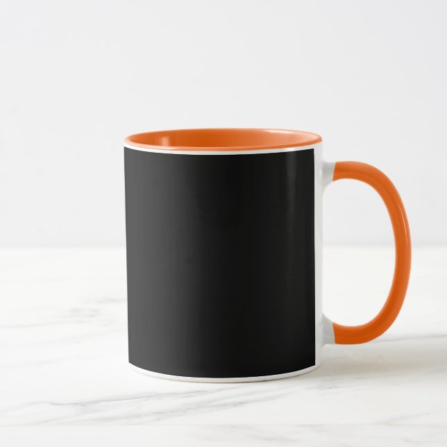 Combo-Tasse in Schwarz und Orange Tasse (Rechts)
