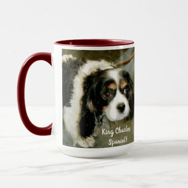 Combo-Tasse! King Charles Spaniel England Tasse (Links)