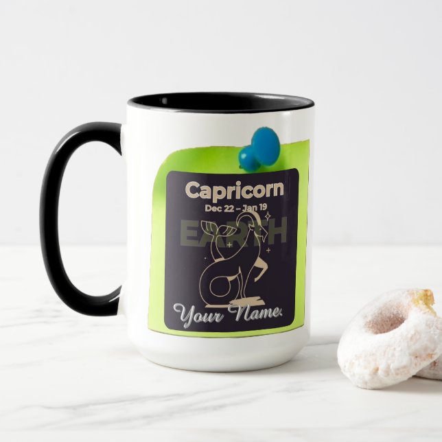 Combo Tasse M10 #PinnedMyZodiac! Capricorn (Mit Donut)