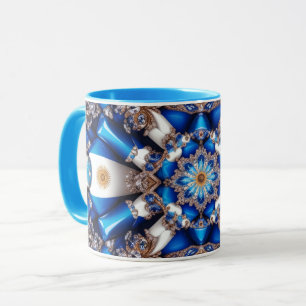 Combo-Tasse mit argentinischen Farben Tasse