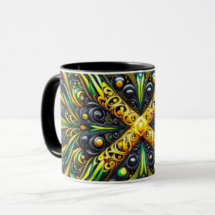 Combo-Tasse mit jamaikanischen Farben Tasse