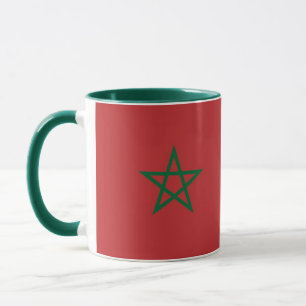 Combo-Tasse mit marokkanischer Flagge Tasse