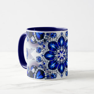 Combo-Tasse mit White Blue Tasse