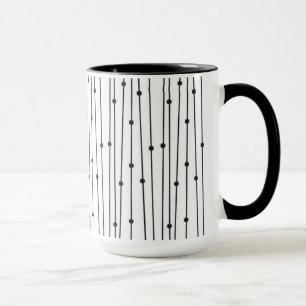 Combo-Tasse Schwarz/Weiß Tasse