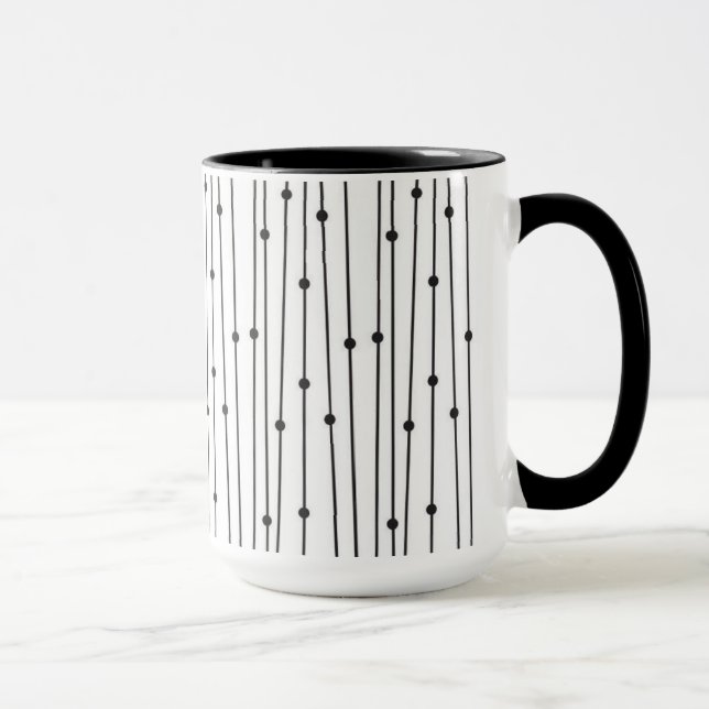 Combo-Tasse Schwarz/Weiß Tasse (Rechts)
